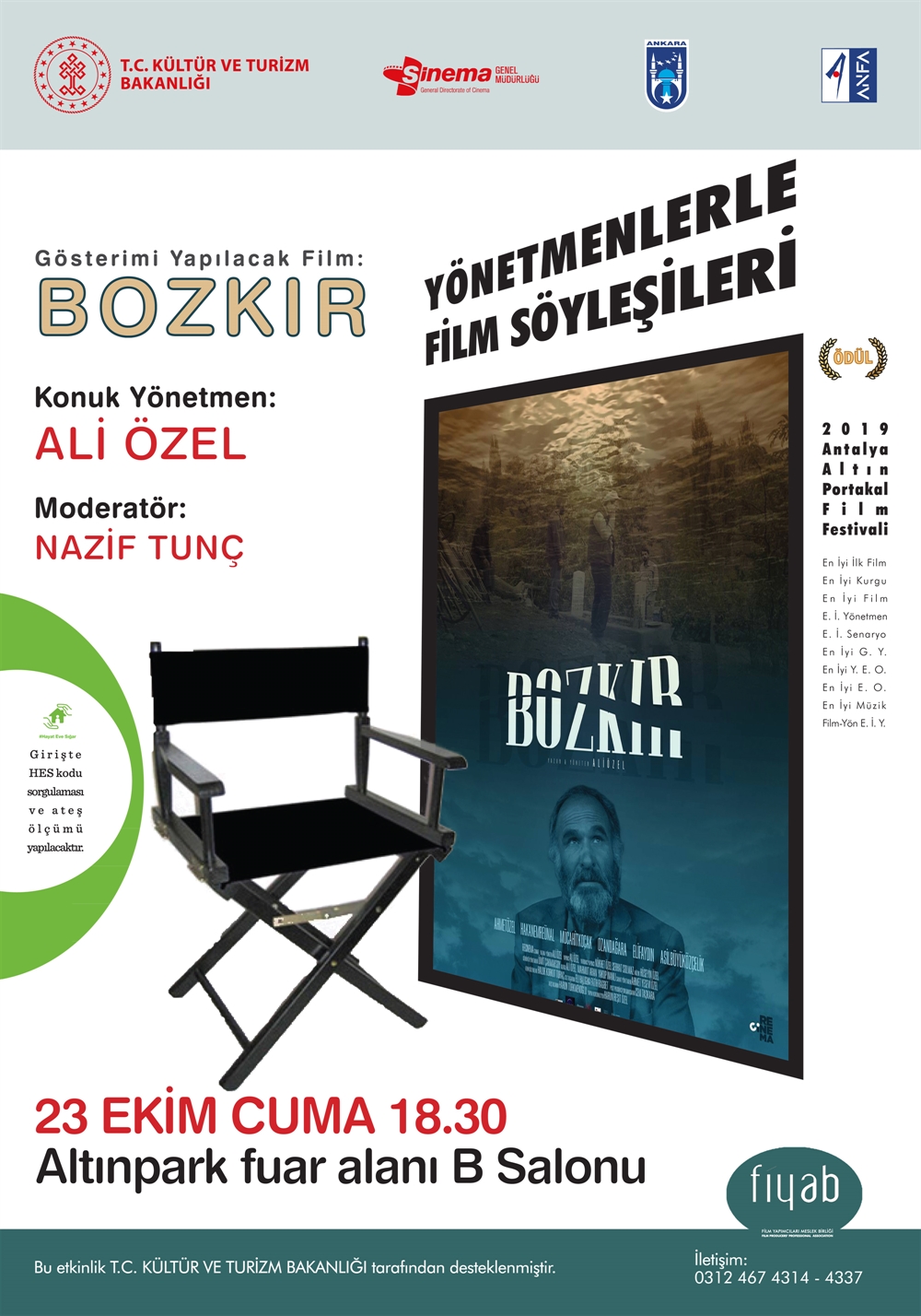 YÖNETMENLERLE FİLM SÖYLEŞİLERİ 23 EKİM 2020 CUMA