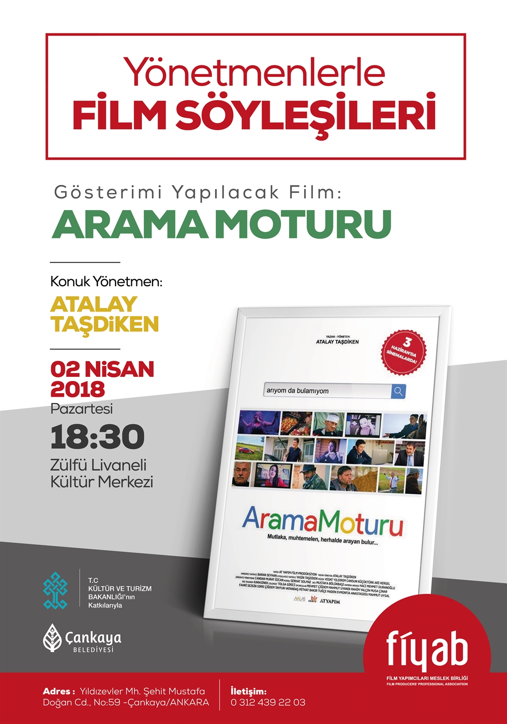 USTALARLA FİLM SÖYLEŞİLERİ/ 2 NİSAN 2018