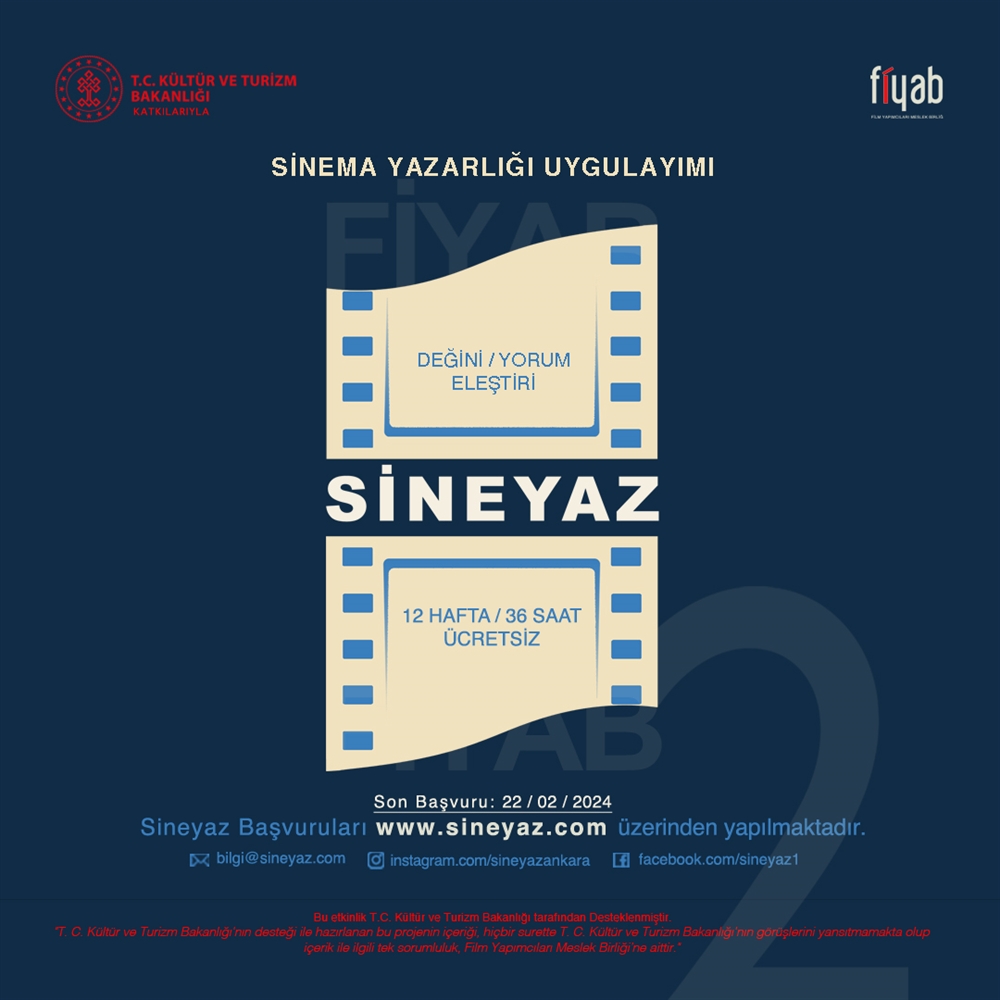 FİYAB SİNEMA YAZARLIĞI UYGULAYIMI 2. DÜZEY
