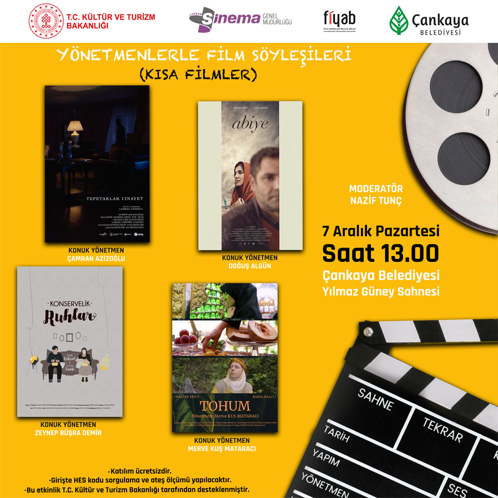 YÖNETMENLERLE FİLM SÖYLEŞİLERİ/ 7 ARALIK 2020  PAZARTESİ