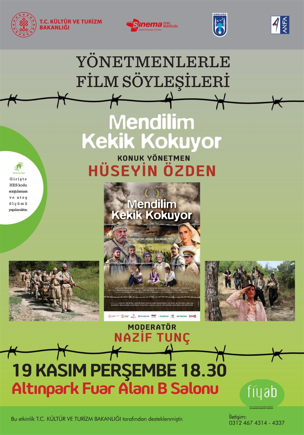 YÖNETMENLERLE FİLM SÖYLEŞİLERİ/ 19 KASIM 2020 PERŞEMBE