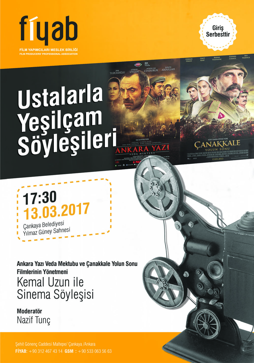 USTALARLA YEŞİLÇAM SÖYLEŞİLERİ / 13 MART 2017